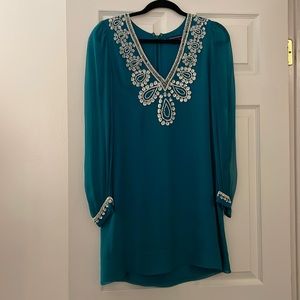 French Connection Emerald Green Special Occasion Mini Dress or Tunic